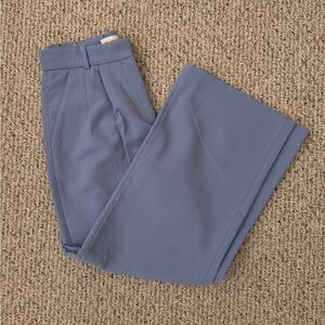 Abercrombie & Fitch Wide Leg Pants in Dusty Blue